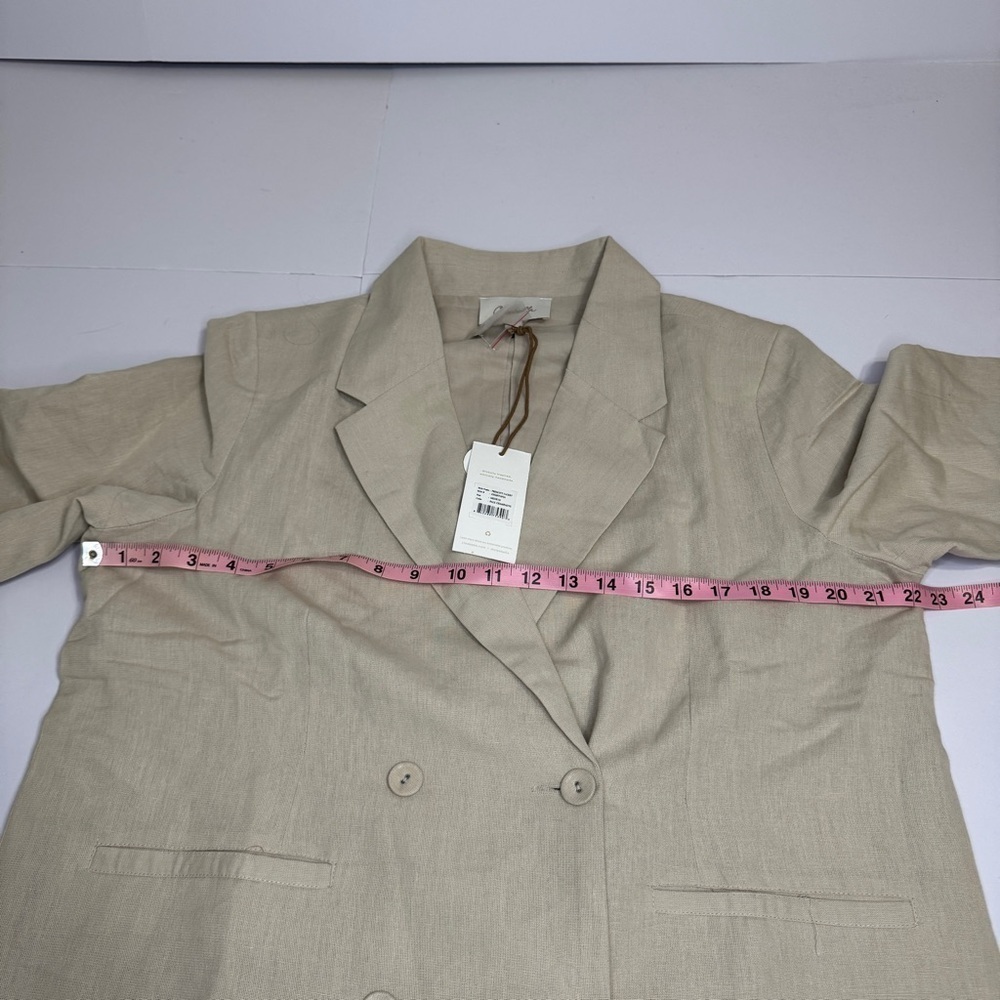 Cleobella Prescott Jacket/Blazer in Pale Champagne – Size Medium (NWT) - Picture 9 of 16